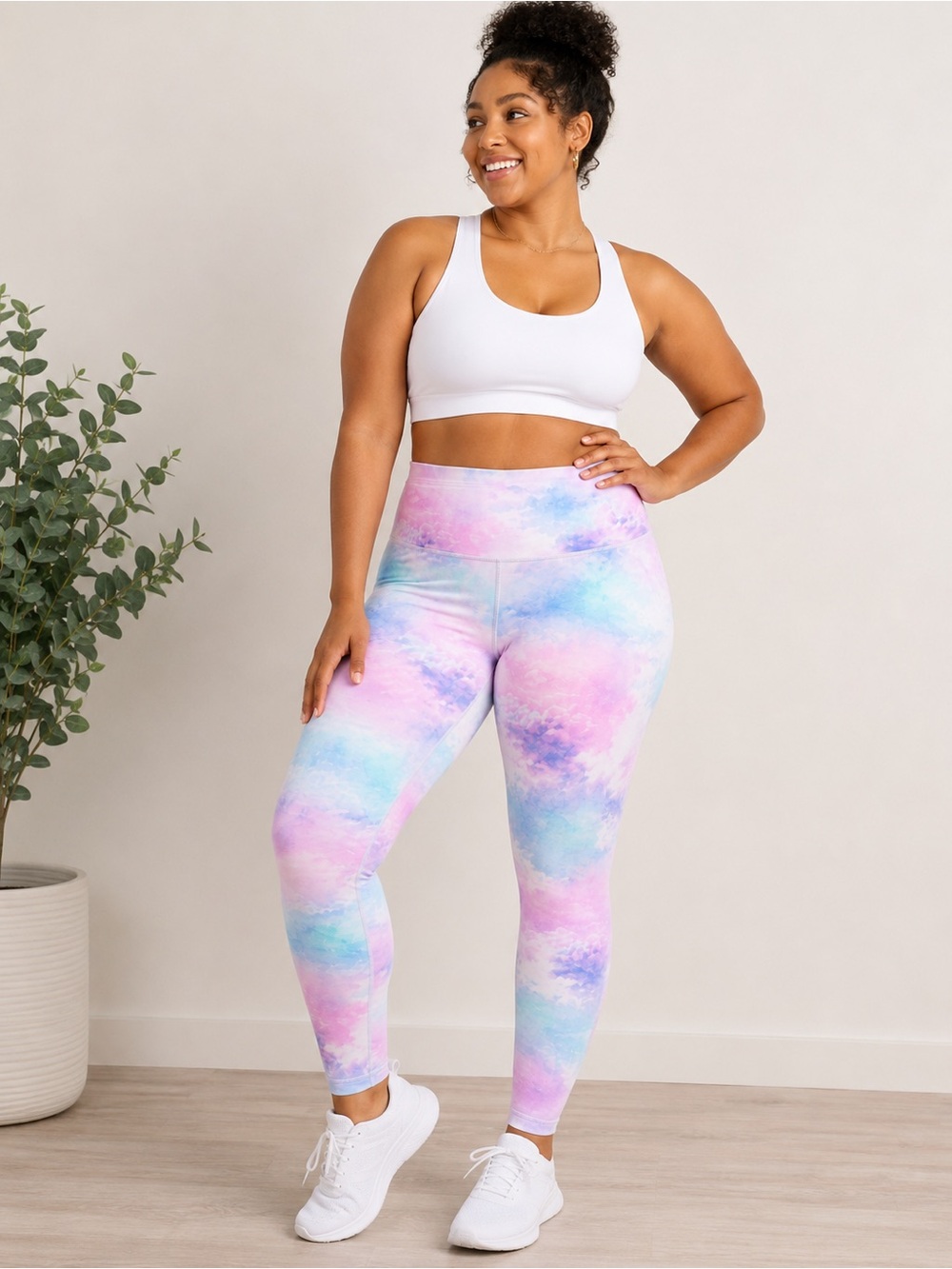 Old Navy PowerSoft Extra High-Rise Tie Dye Leggings 3X NWT